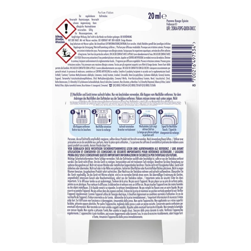 Febreze 3Volution Nachfüllflakon Apfel-Zimt 20 ml