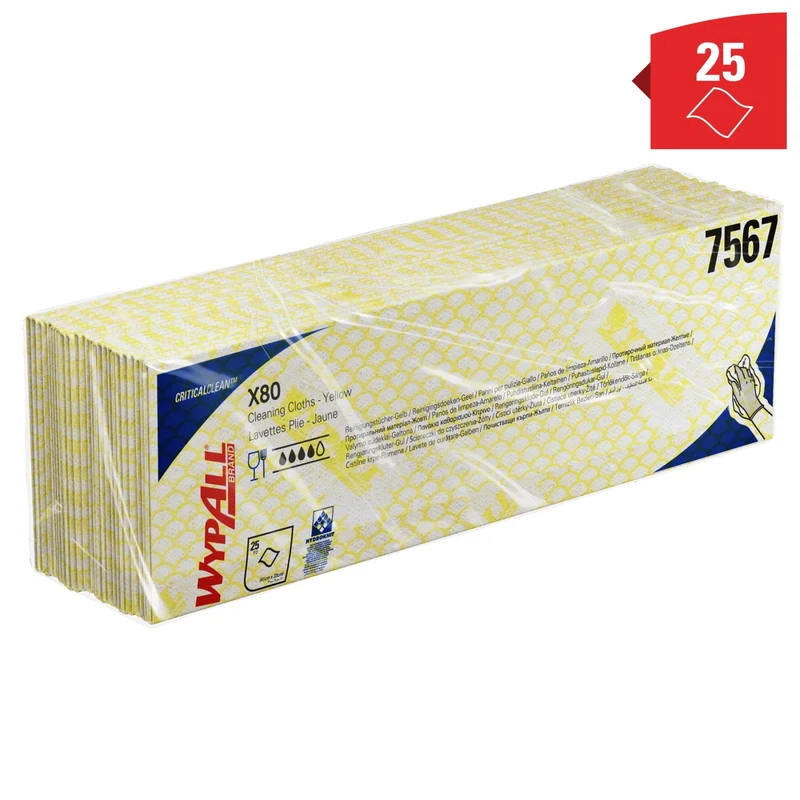 WypAll X80 Reinigungstücher Interfold, vier Farben