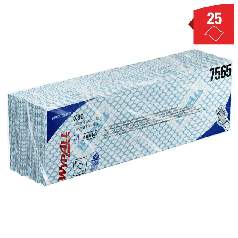 WypAll X80 Reinigungstücher Interfold, vier Farben