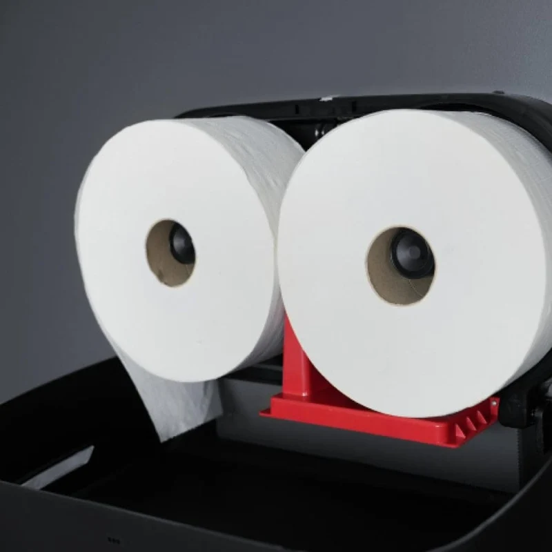 SemyTop Maxi Jumbo Toilettenpapierspender für 2 Rollen bis Ø 23 cm, matt