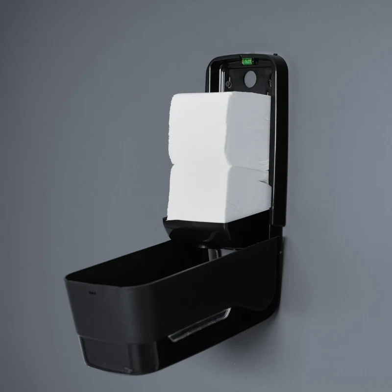 SemyTop Toilettenpapier Einzelblatt-Spender Mini, matt, ca. 500 Blatt