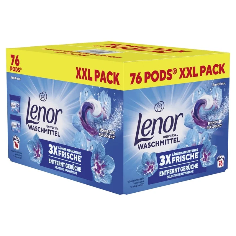 Lenor All-in-1 PODS Universalwaschmittel Aprilfrisch, 76 Pods