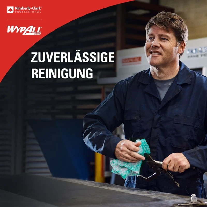 WypAll Power Clean Reinigungstücher Spendereimer, 90 Tücher