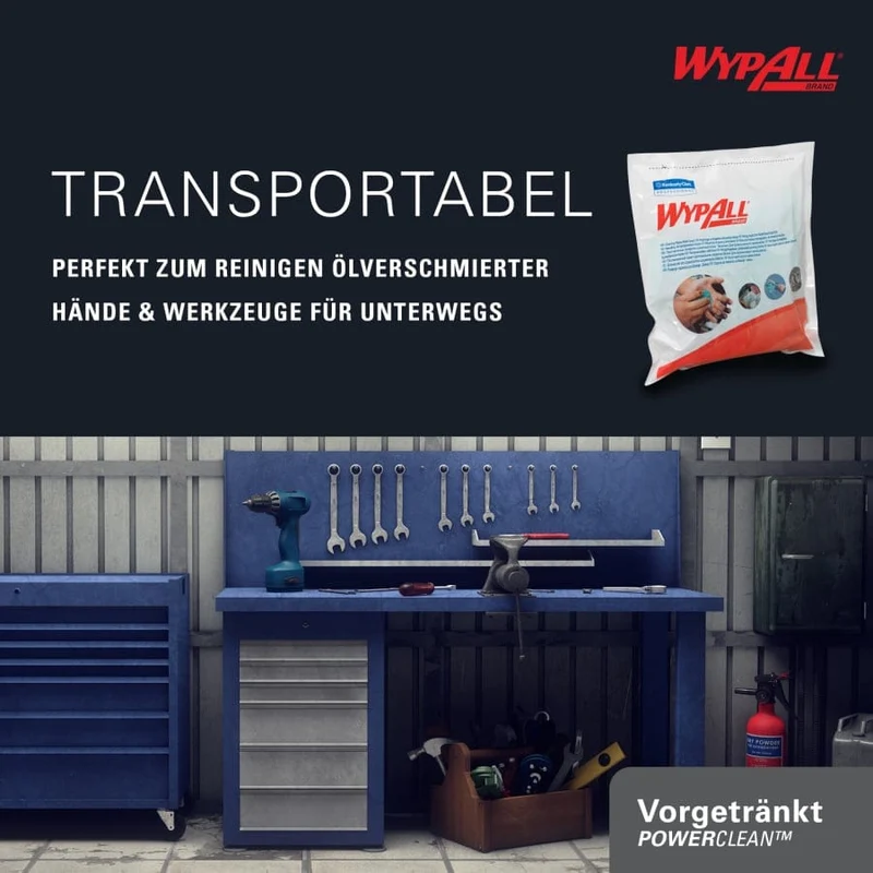 WypAll Power Clean Reinigungstücher Nachfüllpack, 75 Tücher
