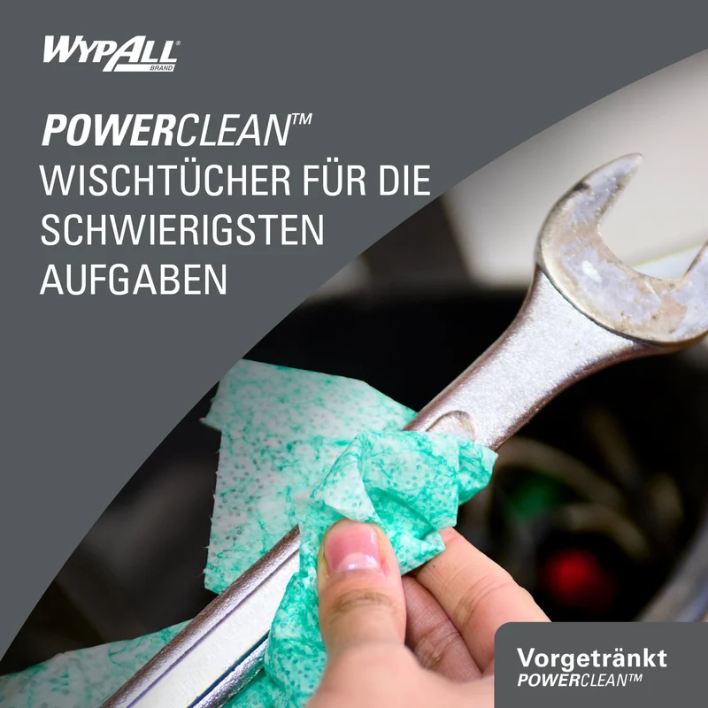 WypAll Power Clean Reinigungstücher Spenderdose, 50 Tücher