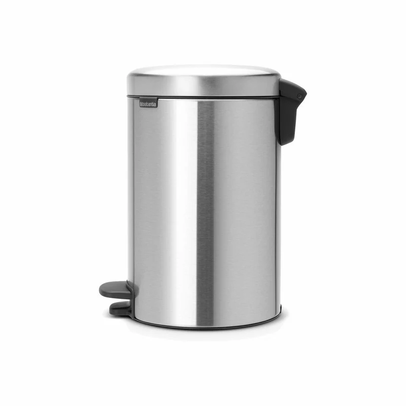 Brabantia Treteimer NewIcon, Mülleimer, Abfalleimer, Abfallbehälter, Matt Steel, 12 L, 113604