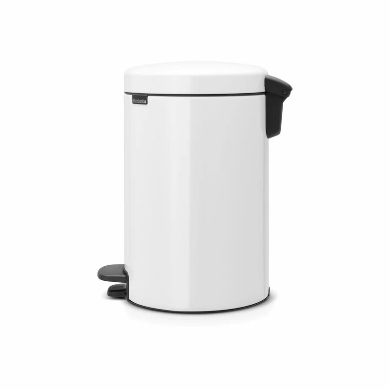 Brabantia Treteimer NewIcon, Mülleimer, Abfalleimer, Abfallbehälter, White, 12 L, 111969