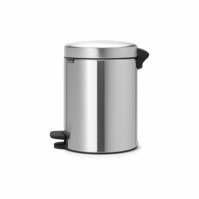 Brabantia Treteimer NewIcon, Kosmetikeimer, Mülleimer, Abfallbehälter, Matt Steel, 5 L, 112645