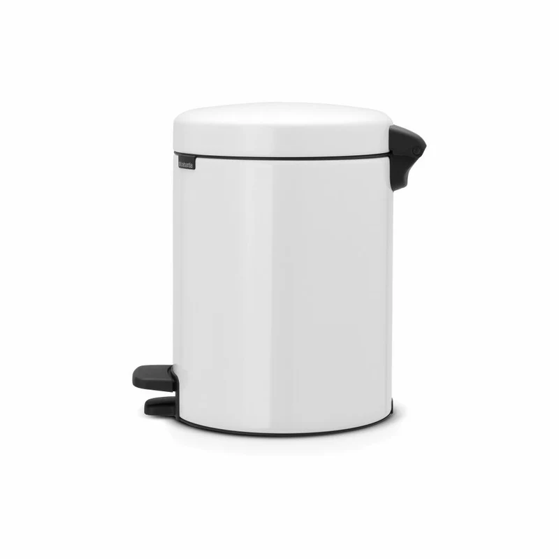 Brabantia Treteimer NewIcon, Kosmetikeimer, Mülleimer, Abfallbehälter, White, 5 L, 112065