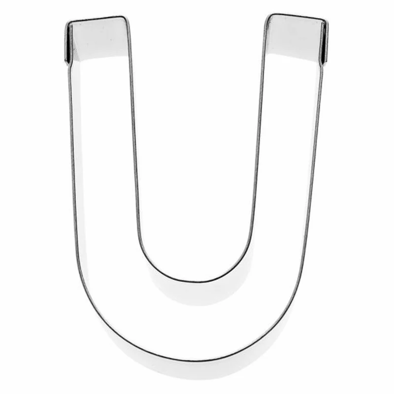 Birkmann Ausstechform Buchstabe U, Ausstecher, Plätzchenform, Keks, Plätzchen, Edelstahl, 6 cm, 196490