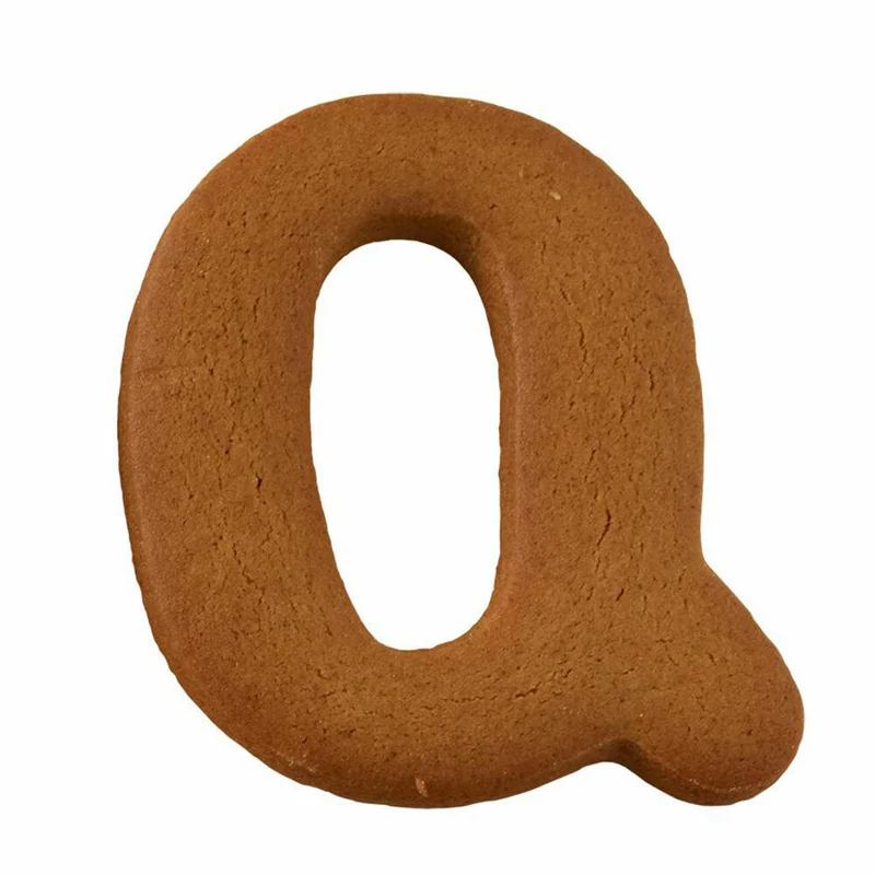 Birkmann Ausstechform Buchstabe Q, Ausstecher, Plätzchenform, Keks, Plätzchen, Edelstahl, 6 cm, 196452