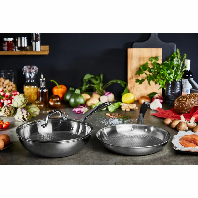 Tefal Eternal Mesh Pfanne, Bratpfanne, Induktionsgeeignet, Edelstahl, Ø 28 cm, E49706