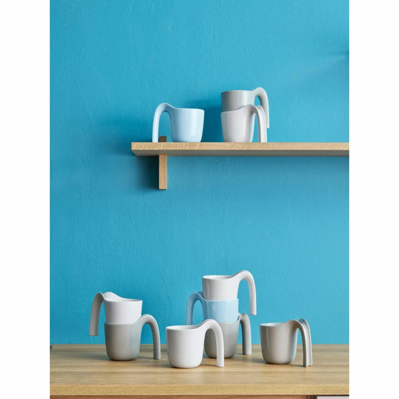 Rig-Tig Becher Ole, stapelbarer Kafffeebecher, Tasse, Steinzeug, Light Grey, 250 ml, Z00145-1
