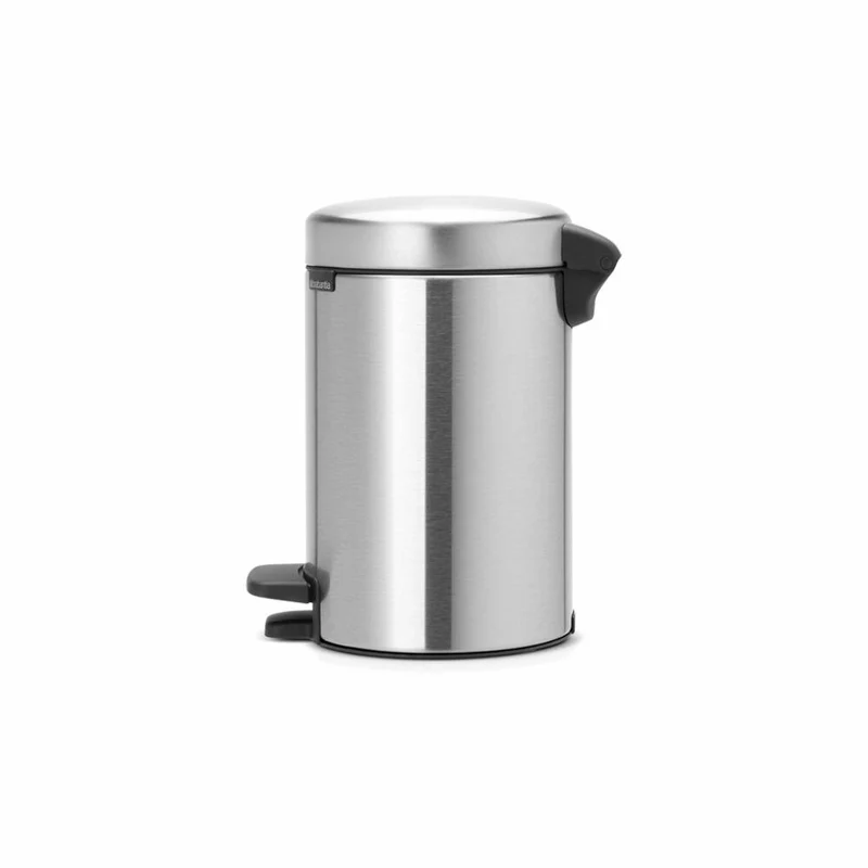 Brabantia Treteimer NewIcon, Kosmetikeimer, Mülleimer, Abfallbehälter, Matt Steel, 3 L, 113222