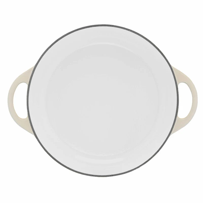 Tefal Lov Servierpfanne, Schmorpfanne, Sauteuse, Induktionsgeeignet, Gusseisen, Beige, Ø 28 cm, E25972