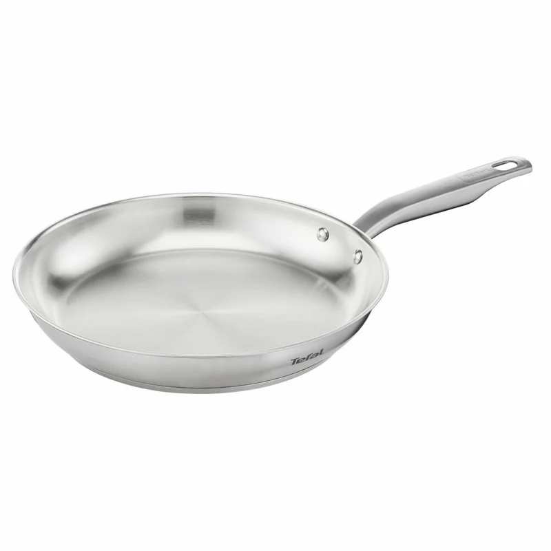 Tefal Virtuoso Pfanne Unversiegelt, Bratpfanne, Induktionsgeeignet, Edelstahl, Ø 28 cm, E49206