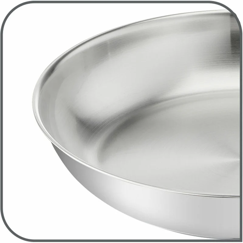 Tefal Virtuoso Pfanne Unversiegelt, Bratpfanne, Induktionsgeeignet, Edelstahl, Ø 28 cm, E49206