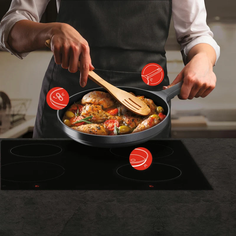 Tefal Trattoria Pro Pfanne, Bratpfanne, Induktionsgeeignet, Aluguss, Ø 20 cm, G61202