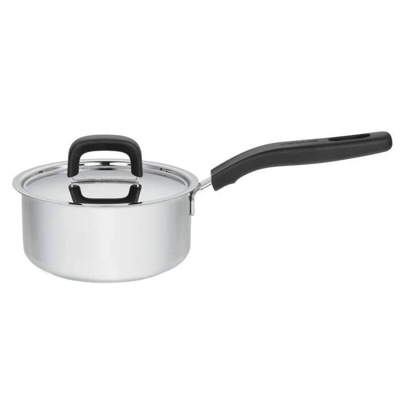 Fiskars Functional Form Stieltopf, Kochtopf, Koch Topf, Küchenhelfer, Edelstahl, 1.5 L, 1015316