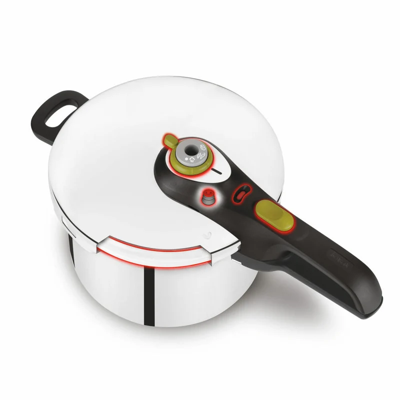 Tefal Secure 5 Neo Schnellkochtopf, mit Korb, Kochtopf, Topf, induktionsgeeignet, Edelstahl, 6 L, YS22Q25