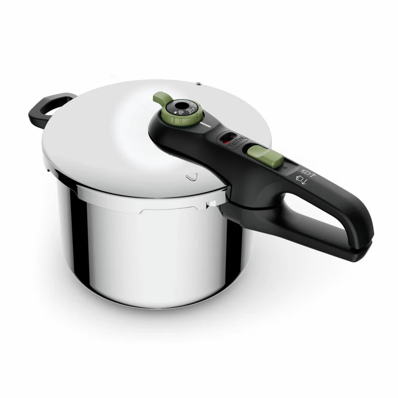 Tefal Secure Trendy Schnellkochtopf, ohne Korb, Kochtopf, Topf, induktionsgeeignet, Edelstahl, 4 L, YS22Z4