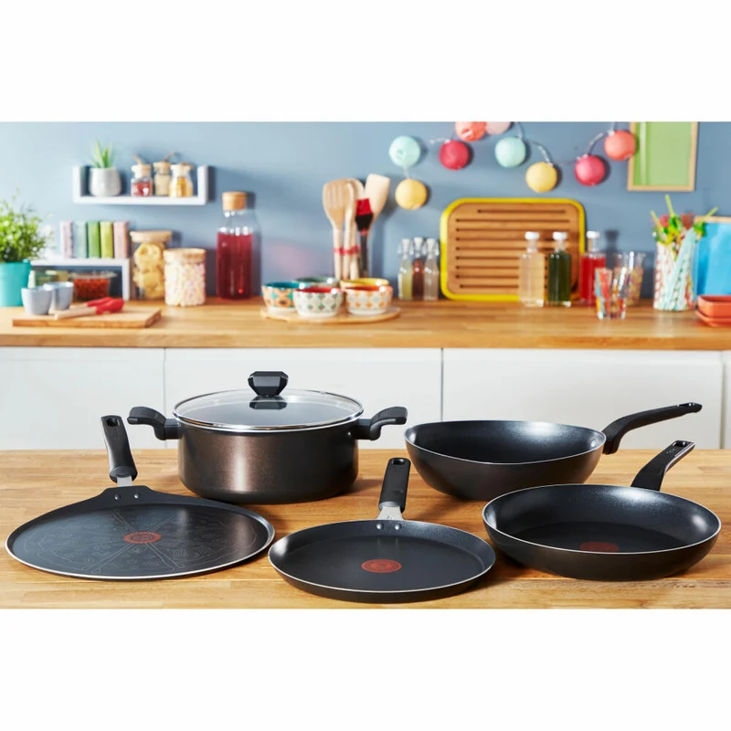 Tefal Easy Cook & Clean Crepepfanne, Crêpe Pfanne, Crepe, Pfannkuchen, Antihaftversiegelung, Aluminium, Ø 25 cm, B55509