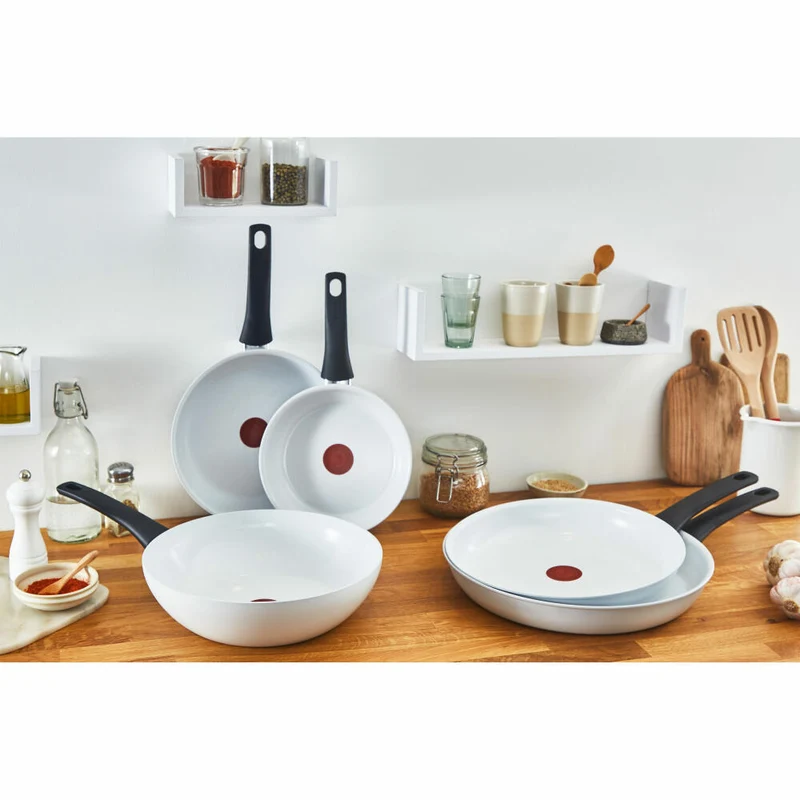 Tefal Ceramic Control Wokpfanne, Wok Pfanne, induktionsgeeignet, Keramikversiegelung, Aluminium, Ø 28 cm, C41719