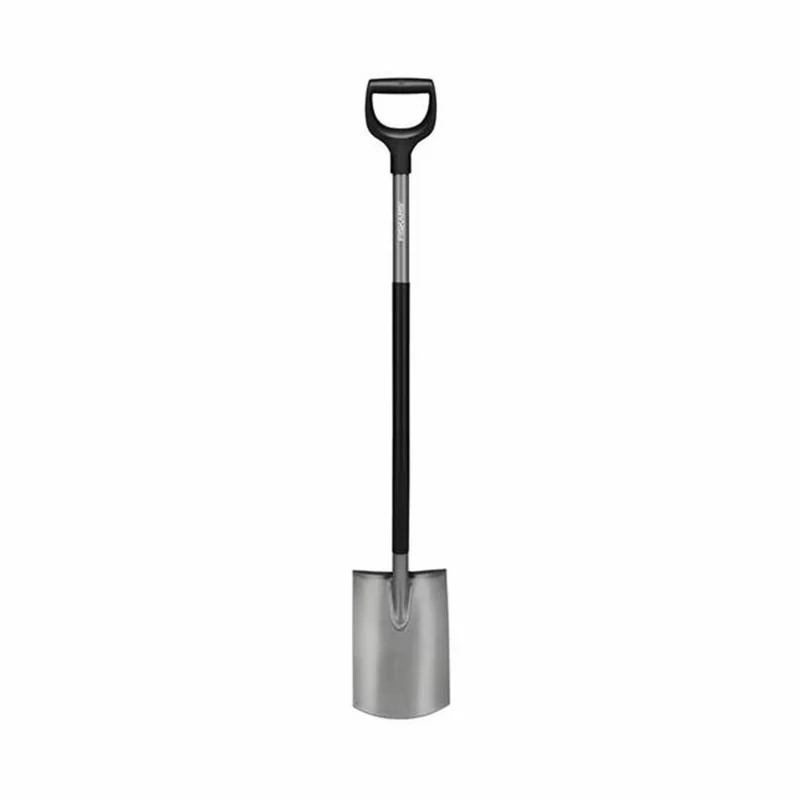 Fiskars Gärtnerspaten Ergonomic rund, Schaufel, Spaten, Stahl, 125 cm, 1066710