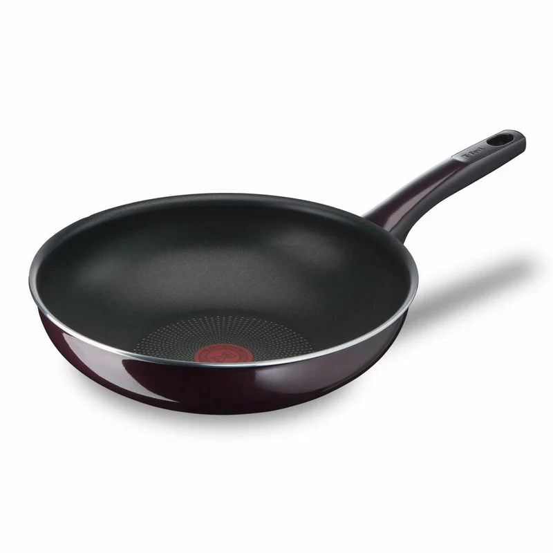Tefal Resist Intense Wokpfanne, Wok Pfanne, Antihaftbeschichtung, Aluminium, Ø 28 cm, D52219