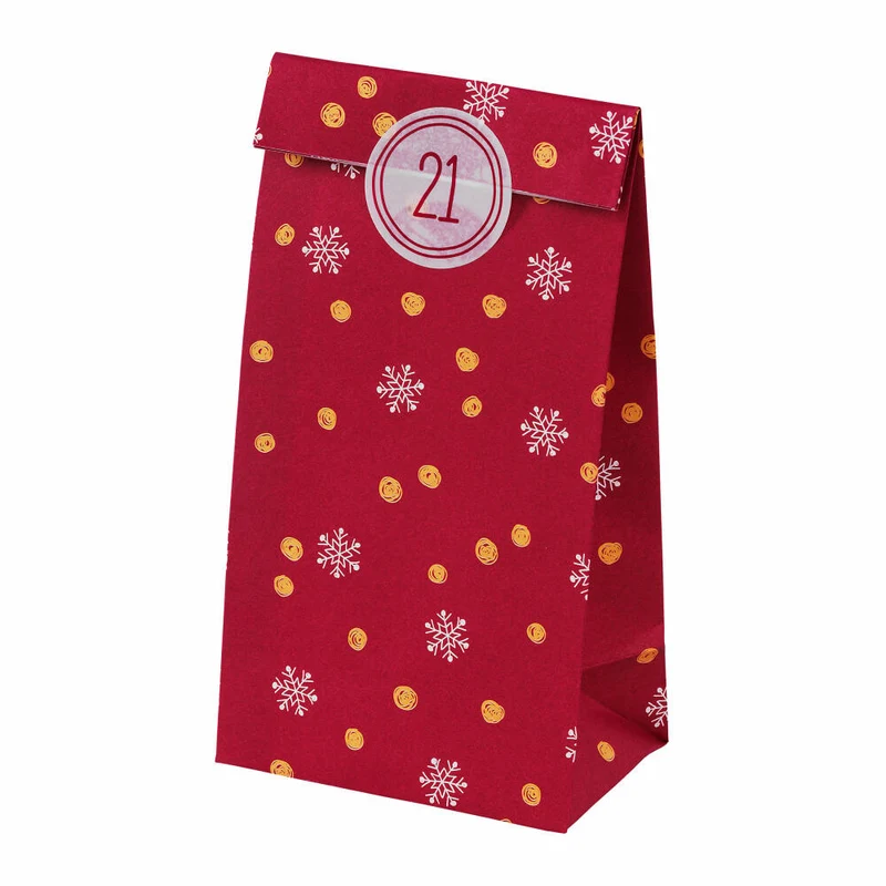 Birkmann Adventskalender Little Christmas, rot, 48-tlg., 10 x 21 x 5,5 cm