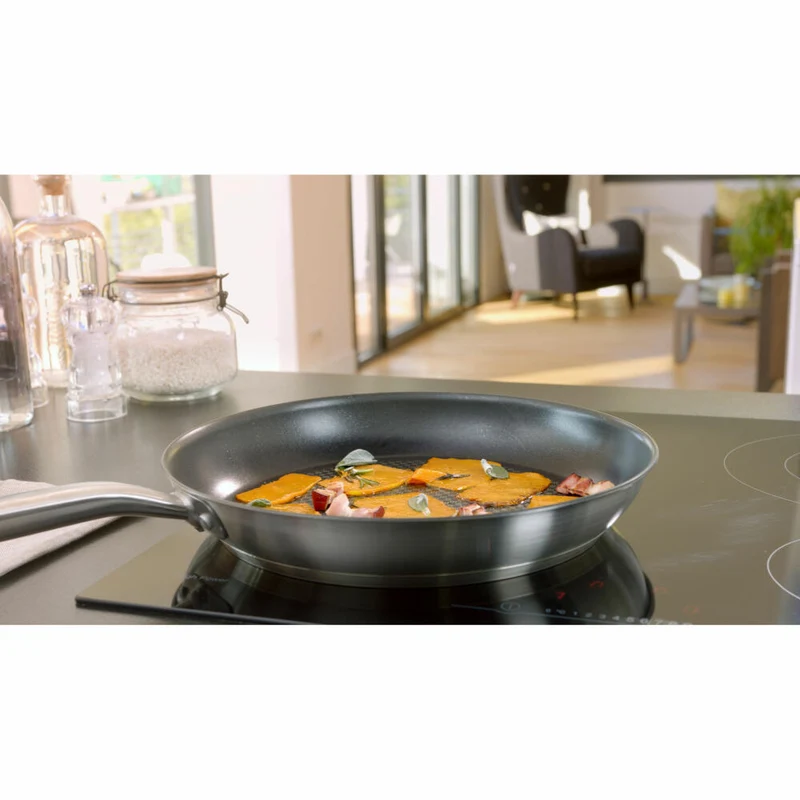 Tefal Virtuoso Pfanne Unversiegelt, Bratpfanne, Induktionsgeeignet, Edelstahl, Ø 24 cm, E49204