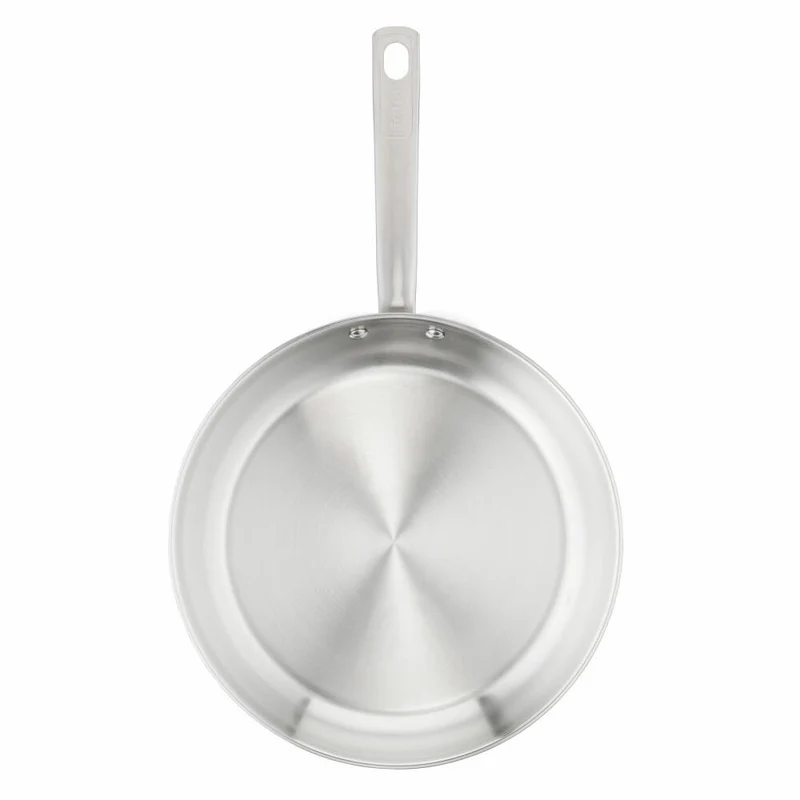 Tefal Virtuoso Pfanne Unversiegelt, Bratpfanne, Induktionsgeeignet, Edelstahl, Ø 24 cm, E49204