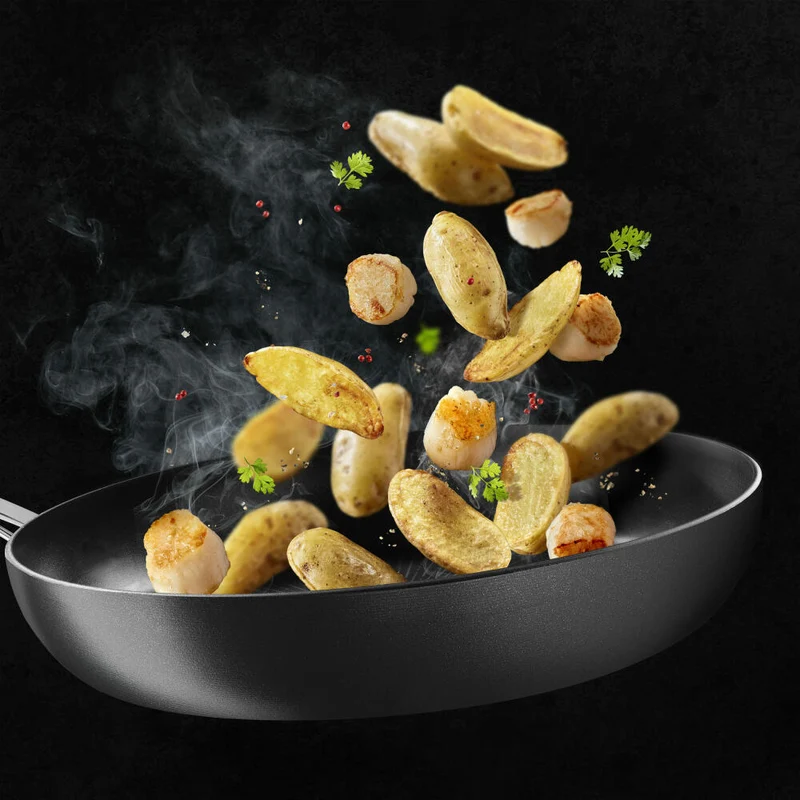 Tefal Trattoria Pro Pfanne, Bratpfanne, Induktionsgeeignet, Aluguss, Ø 28 cm, G61206