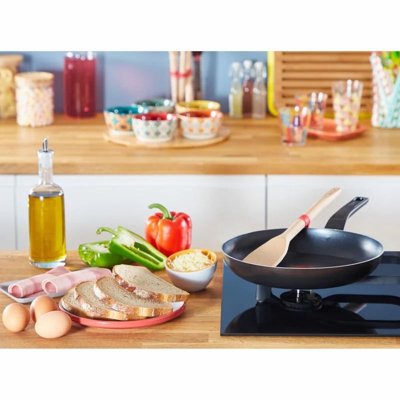 Tefal Easy Cook & Clean Schmorpfanne, mit Deckel, Pfanne, Antihaftversiegelung, Aluminium, Ø 28 cm, B55537