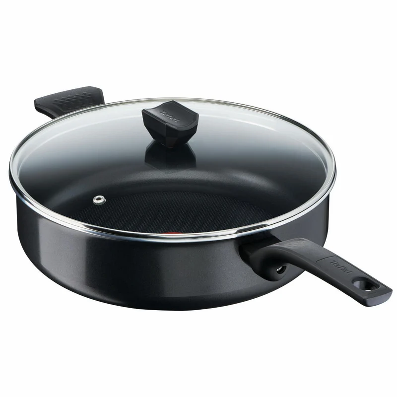 Tefal Easy Cook & Clean Schmorpfanne, mit Deckel, Pfanne, Antihaftversiegelung, Aluminium, Ø 28 cm, B55537