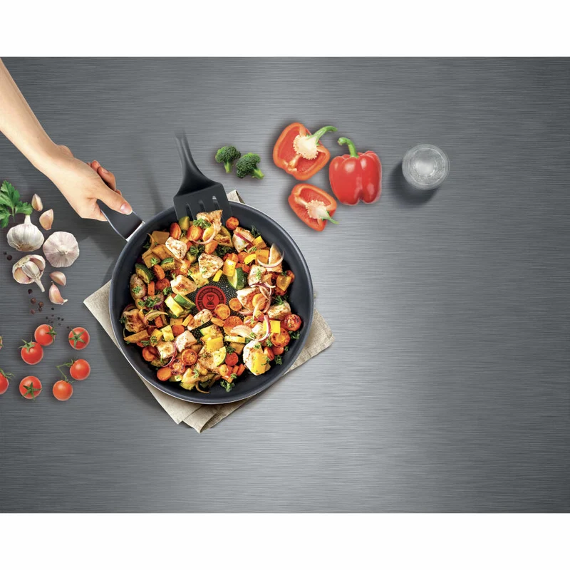 Tefal XL Force Pfannenset, 2-tlg., Pfannen, Pfanne, Bratpfanne, Aluminium, C38590