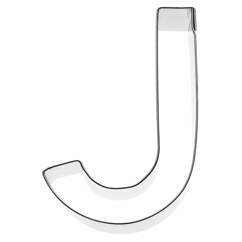 Birkmann Ausstechform Buchstabe J, Ausstecher, Plätzchenform, Keks, Plätzchen, Edelstahl, 6 cm, 196384