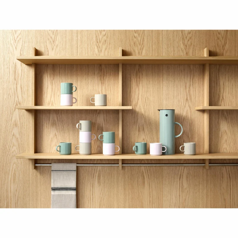 Stelton Becher Lavender 2er Set, Trinkbecher, Tasse, Steinzeug, 200 ml, 1142