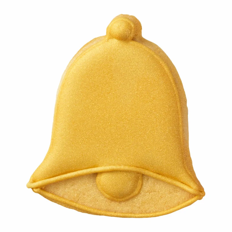 Birkmann Ausstechform Glocke, Plätzchenform, Ausstecher, Ausstechform, Keks Form, Edelstahl, mit Innenprägung, 5,5 cm, 198357