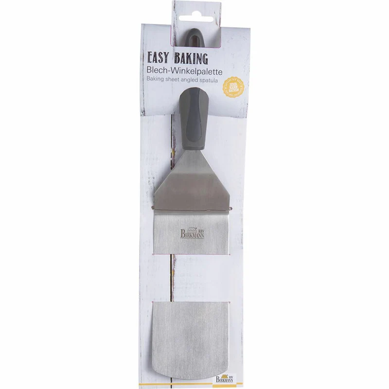 Birkmann Easy Baking Blech-Winkelpalette, Winkel Palette, Streichpalette, Backzubehör, Edelstahl, 17 cm, 431041