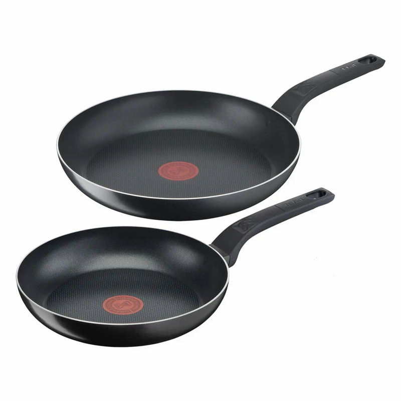 Tefal Easy Cook & Clean Pfannenset, 2-tlg., Pfannen, Pfanne, Bratpfanne, Aluminium, B55590