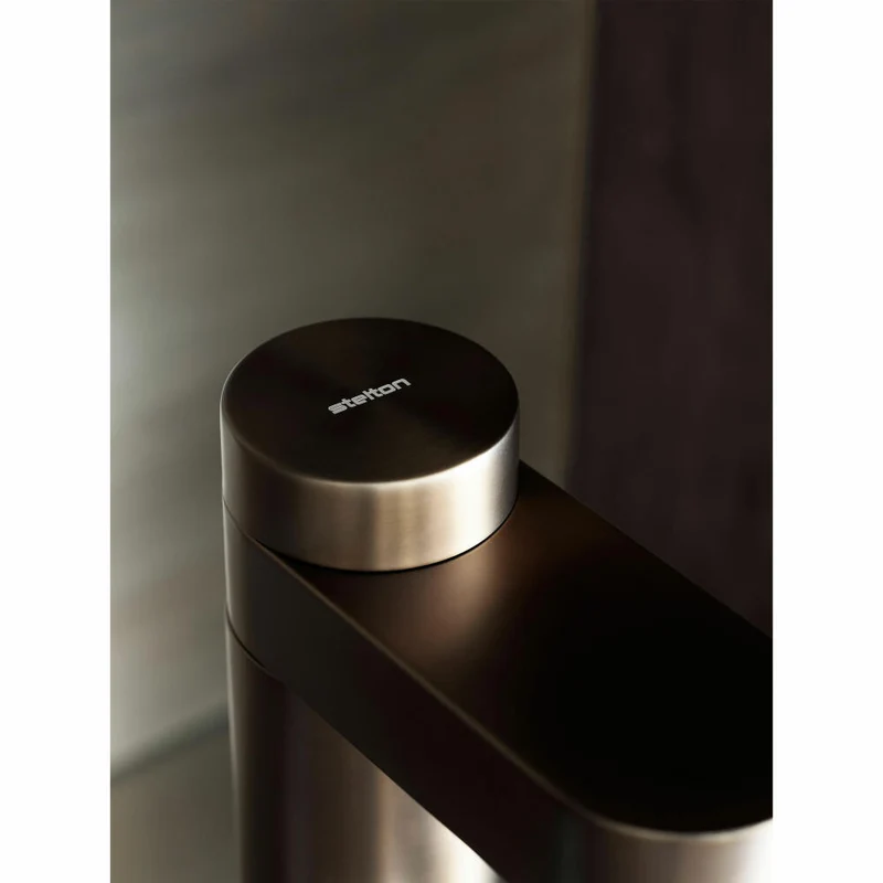 Stelton Wassersprudler Brus, für kohlensäurehaltige Getränke, Edelstahl, Kunststoff, Dark Brown Metallic, 2100-2