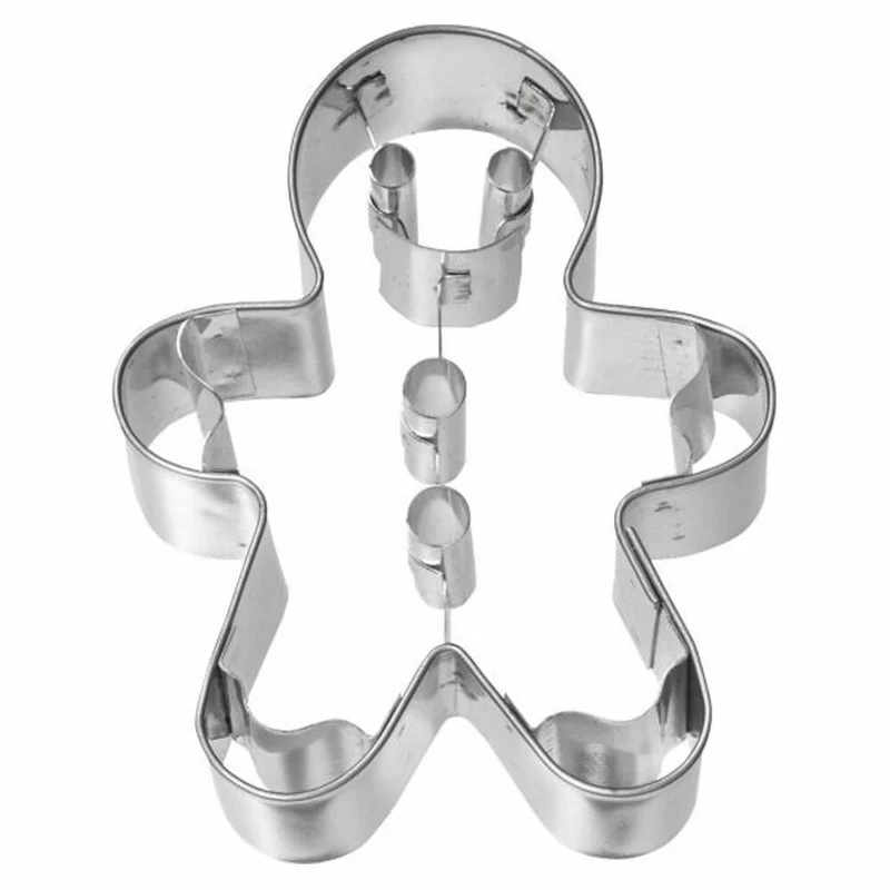 Birkmann Ausstechform Gingerman, Ausstecher, Plätzchenform, Keks, Plätzchen, Edelstahl, 7.5 cm, 194175