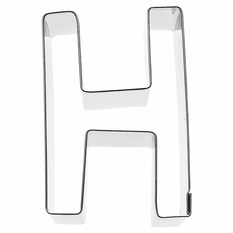 Birkmann Ausstechform Buchstabe H, Ausstecher, Plätzchenform, Keks, Plätzchen, Edelstahl, 6 cm, 196360