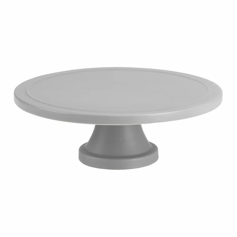 Birkmann Tortenplatte Trend, Kuchenplatte, Tortenständer, Keramik, Steingrau matt, Ø 24 cm, 443679