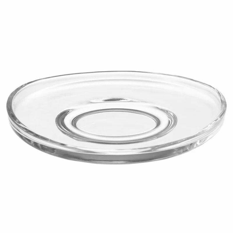 Leonardo Loop Set, 6-teilig, Espressotasse + Untertasse + Löffel, Kaffee, Espresso Tasse, Kunststoff, Klar, Ø 11 cm