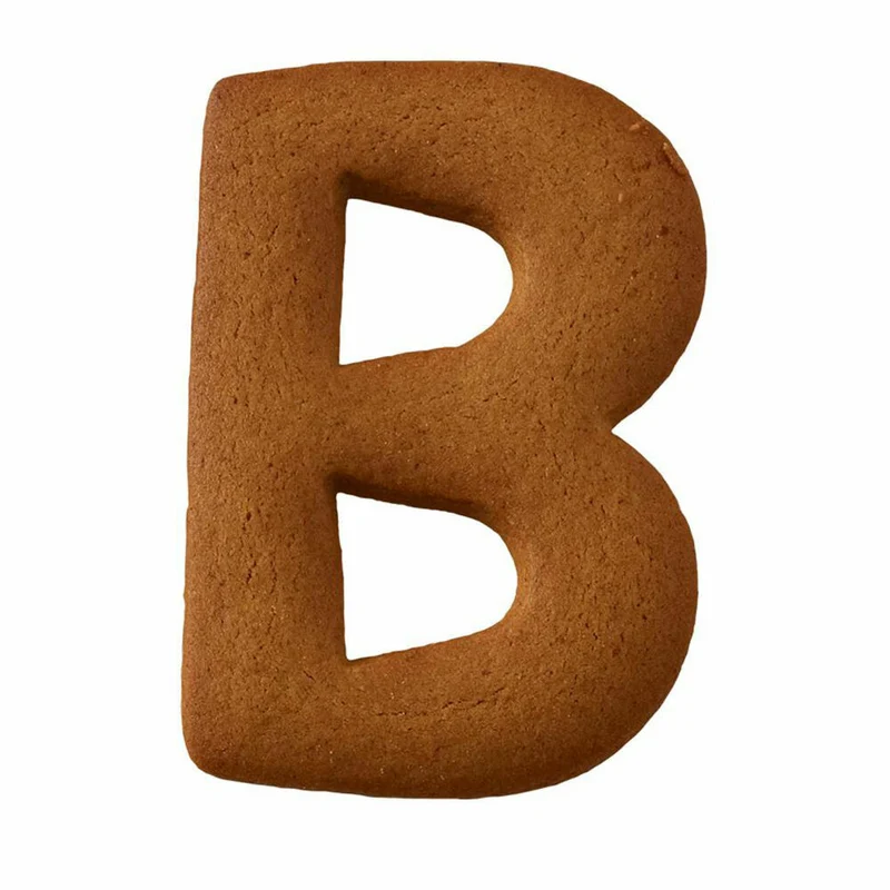 Birkmann Ausstechform Buchstabe B, Ausstecher, Plätzchenform, Keks, Plätzchen, Edelstahl, 6 cm, 196308