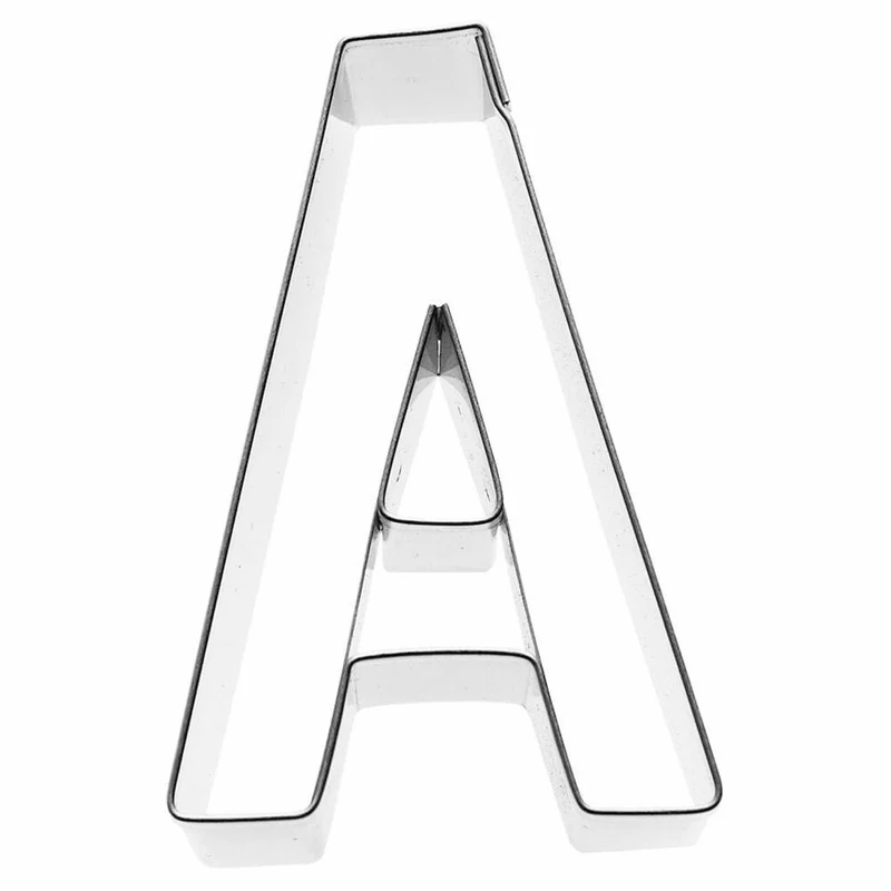 Birkmann Ausstechform Buchstabe A+, Ausstecher, Plätzchenform, Keks, Plätzchen, Edelstahl, 6 cm, 196292