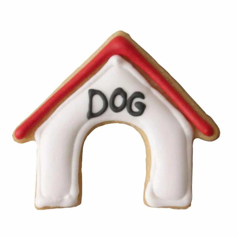 Birkmann Ausstechform Hundehütte, Ausstecher, Plätzchenform, Keks, Plätzchen, Edelstahl, 6 cm, 191402