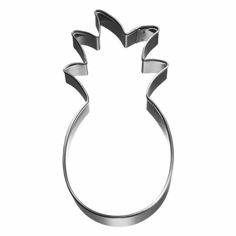 Birkmann Ausstechform Ananas, Ausstecher, Plätzchenform, Keks, Plätzchen, Weißblech, 7 cm, 123267